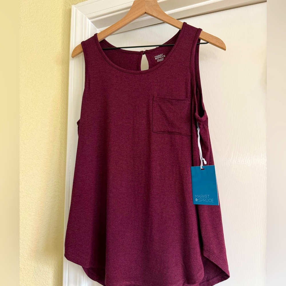 Merrit One Pocket Knit Tank - NEW